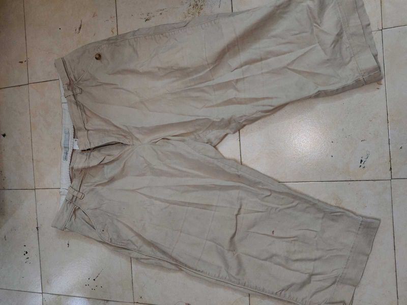 Tan Cropped Pants