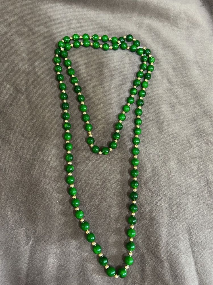 Green Beaded Necklace