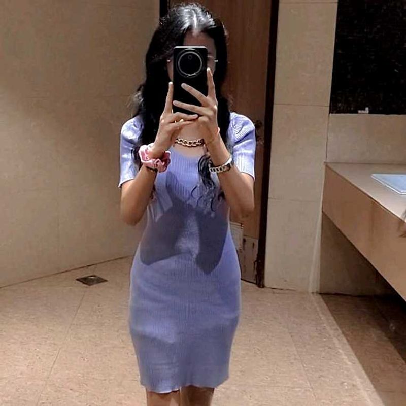 Purple Bodycon Dress