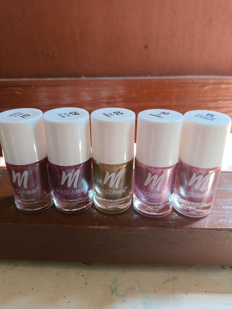 Combo Of 5 Nail Paints