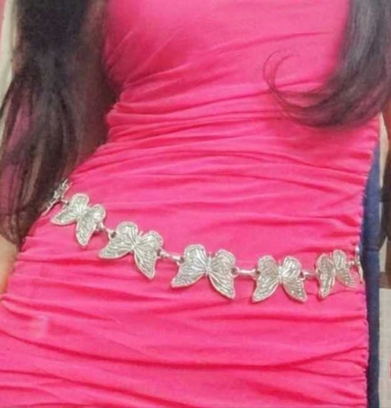 Silver Butterfly Belt/ waistchain
