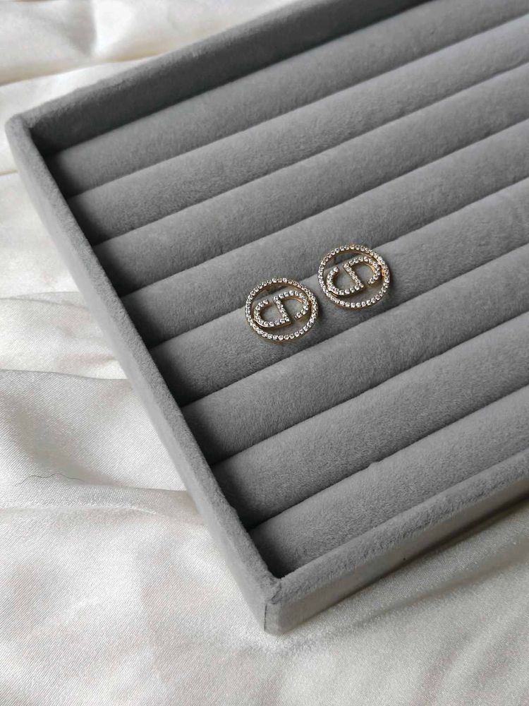 Dior Inspired Stud Earrings