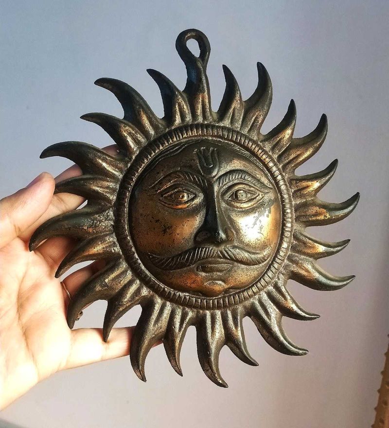 Vintage Sun Face Wall Decor