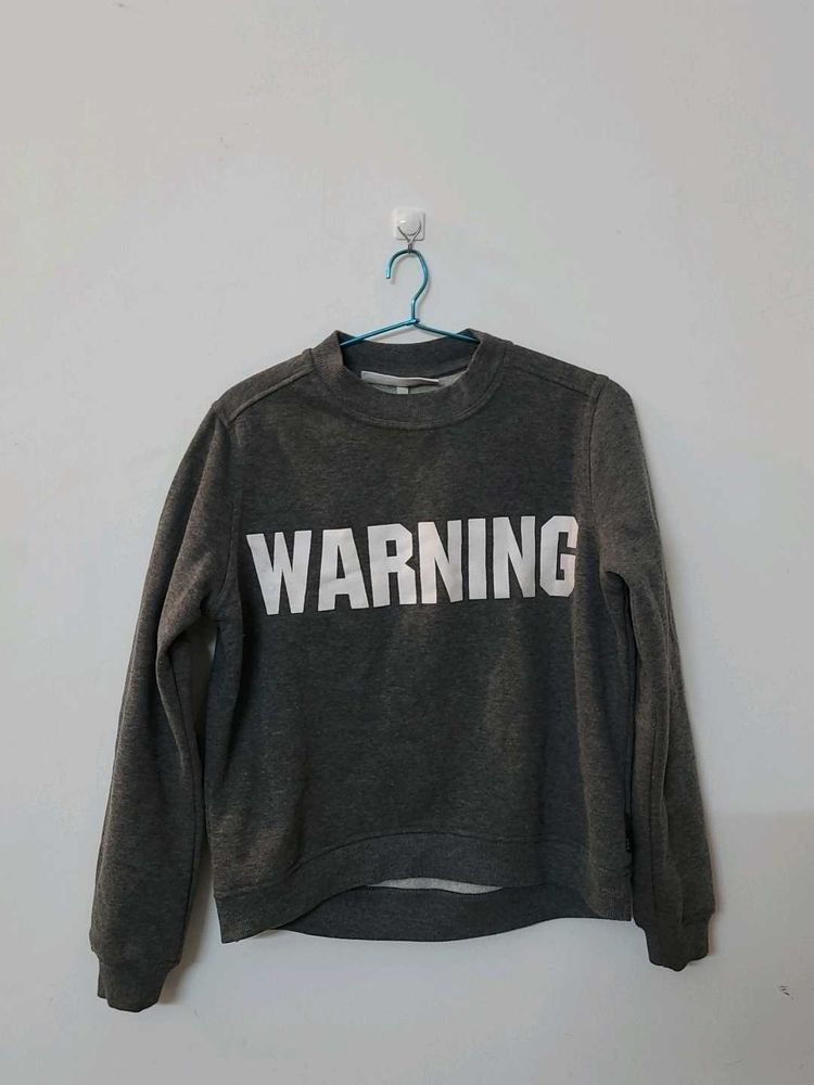 Warning Graphic Sweatshirt