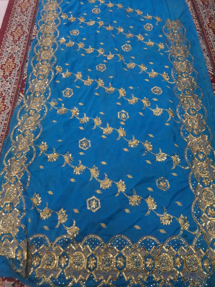vintage aari work saree