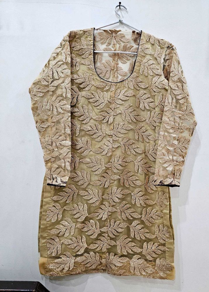 Parywear Beige Kurti