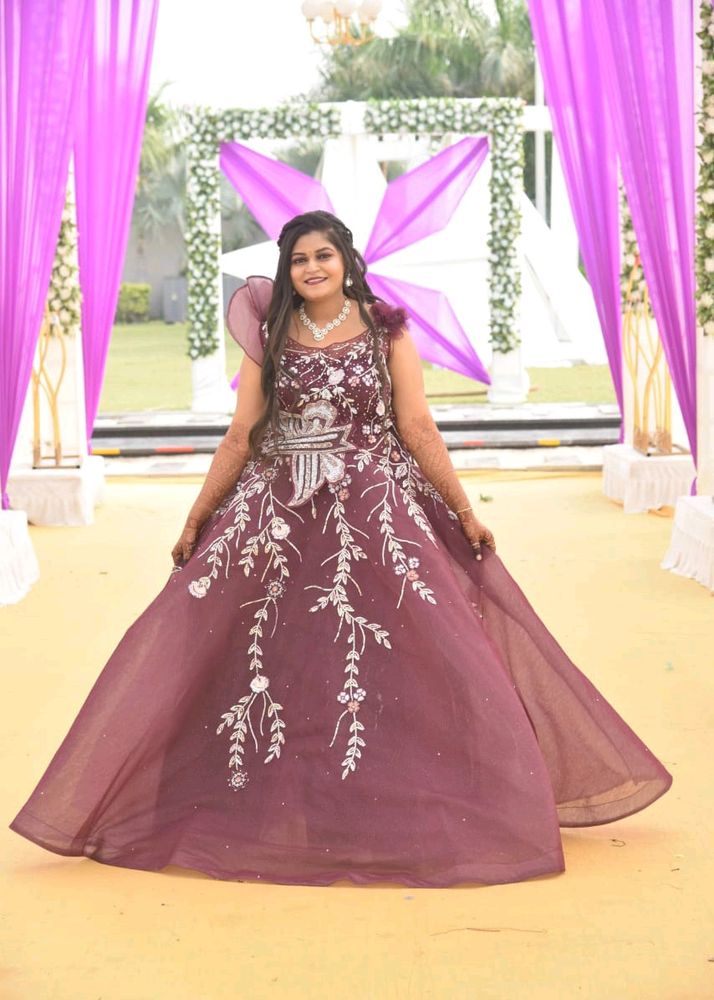 💜 FULLY HAND EMBROIDERED BALL GOWN FOR BRIDAL💜