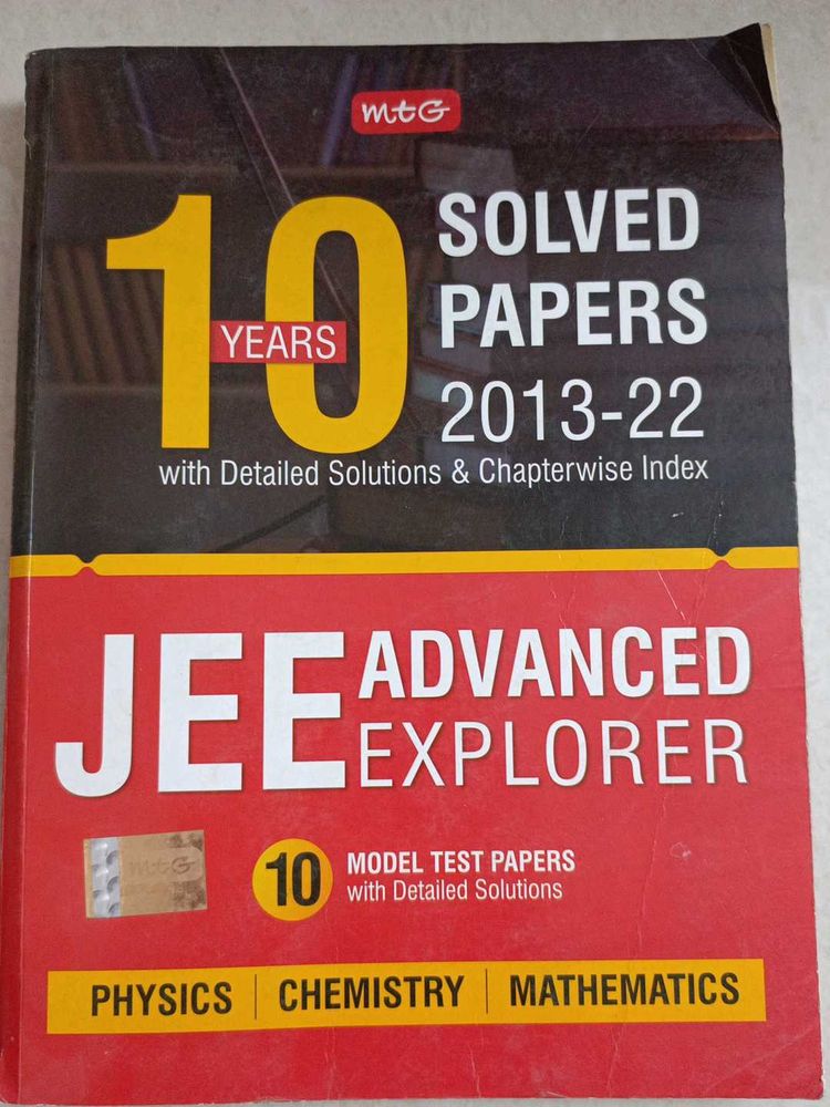 Jee Advance Explorer Soved Papers (2013-22)