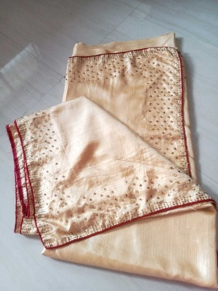 Embellished Golden Saree