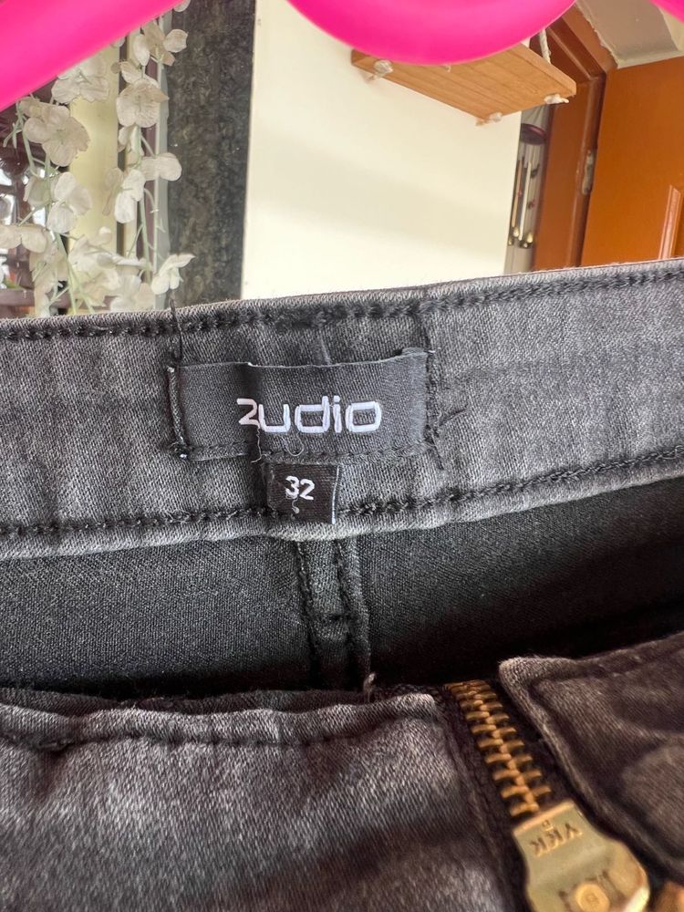 Zudio Grey Denim Jeans