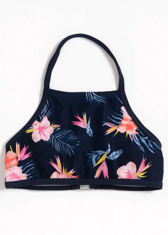 Floral Halter Bikini Top 💙