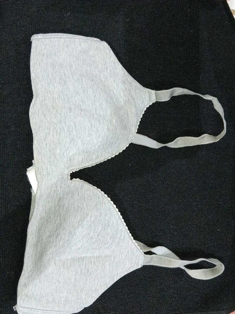 Gry Cotton Paded Bra