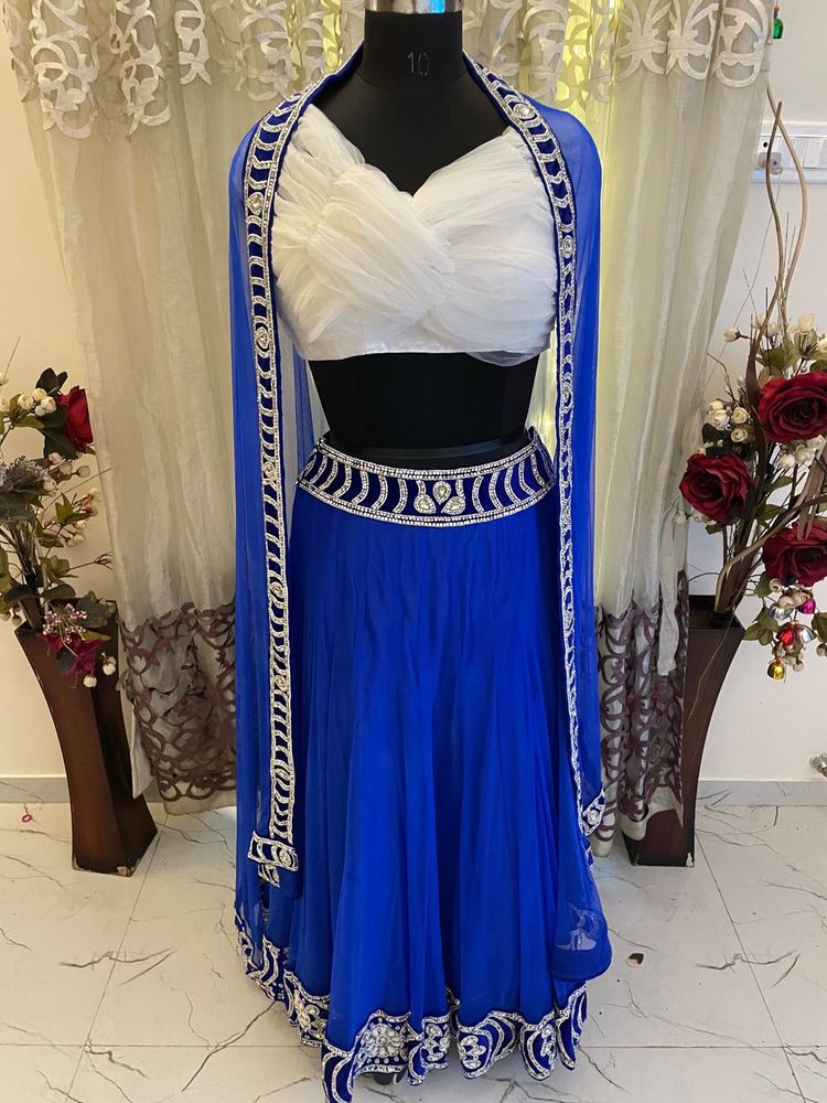 Royal Blue Lehenga Choli Set
