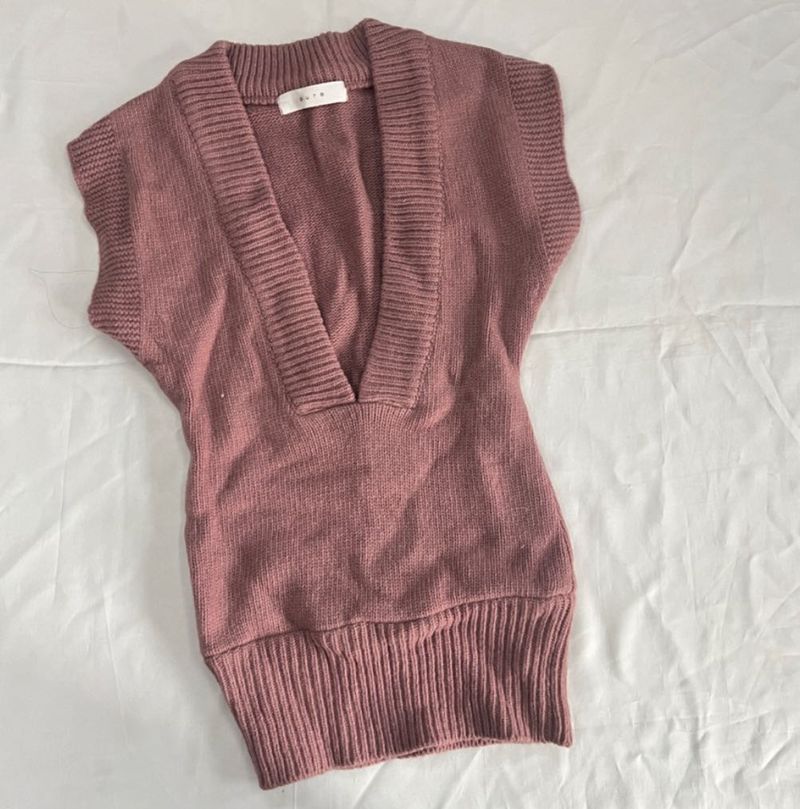 V Neck Vest Sweater