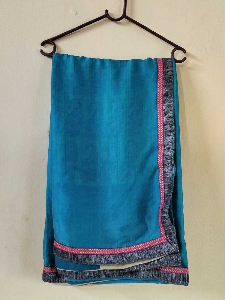 Sea Green Like New , Half Saree Pattern