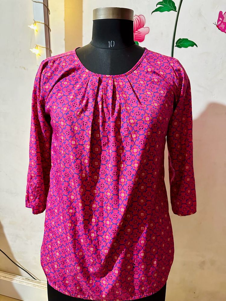 Pretty Pink Kurta Top