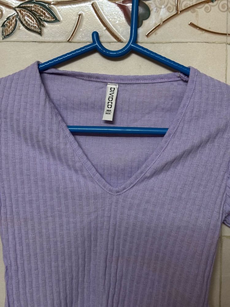 H&amp;M purple top