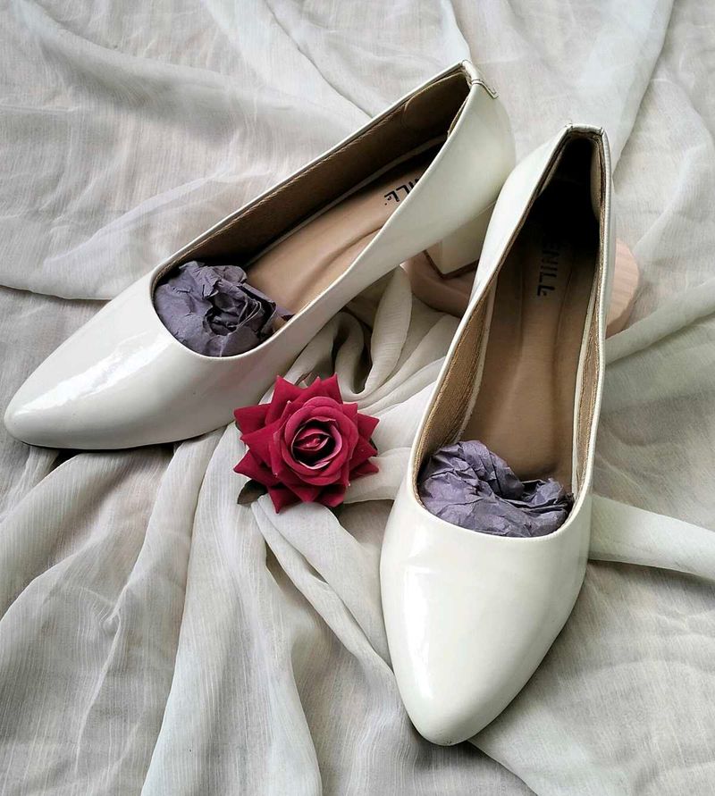 Elegant White Heels