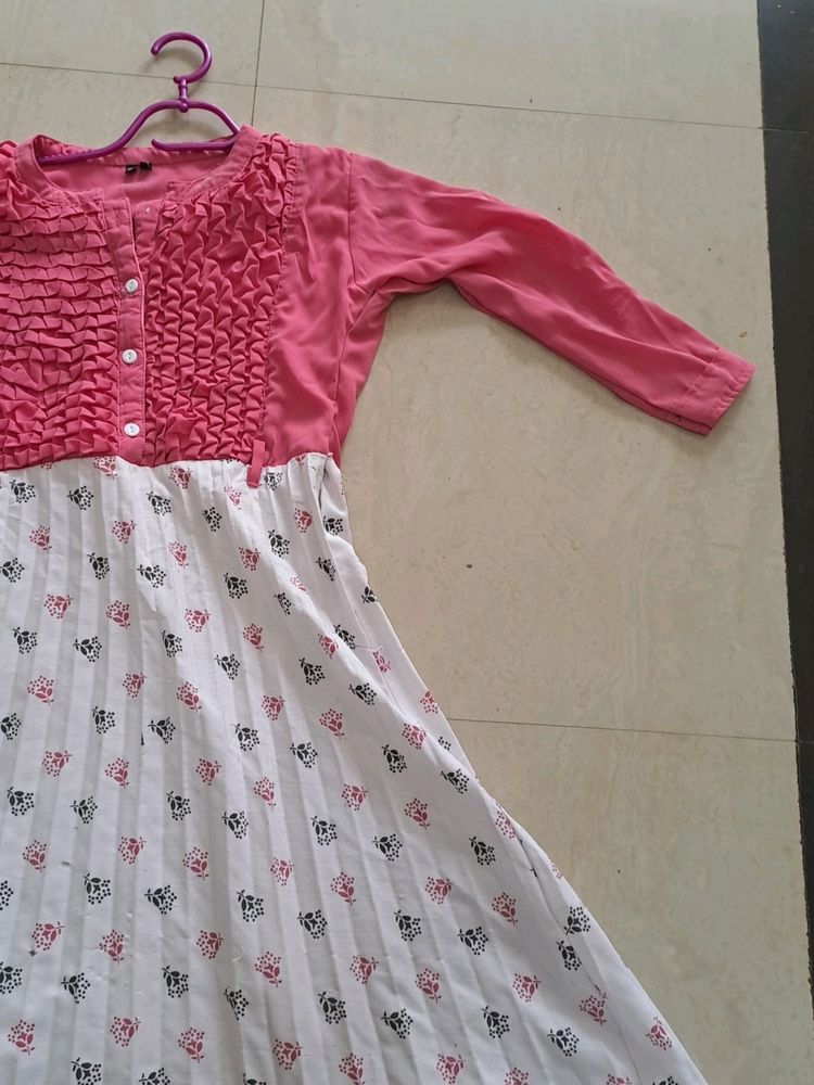 Pink And White Dress ❤️‍🔥❤️‍🔥❤️‍🔥