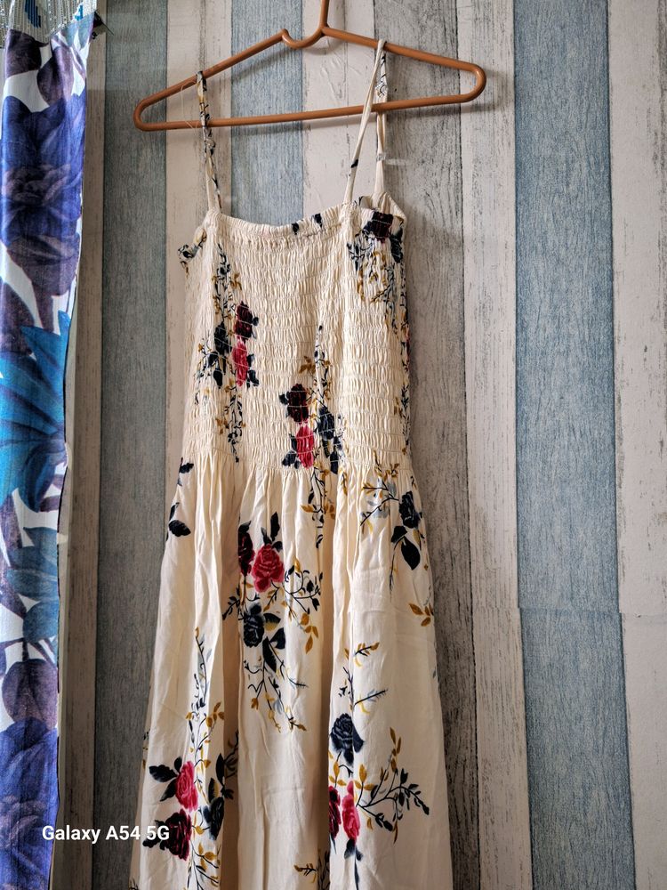 Peach Floral One Piece