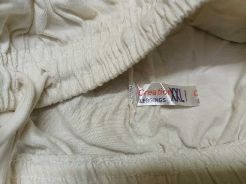 Creme Color Leggings