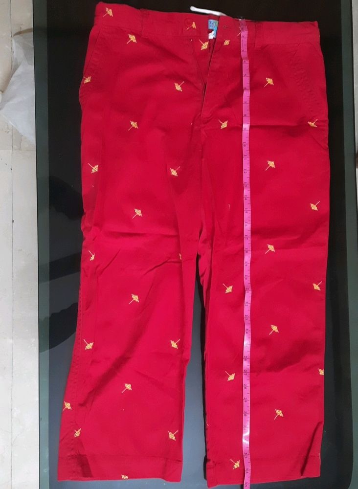 Red Causal Pant