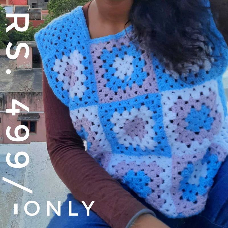 Crochet Granny Square Vest