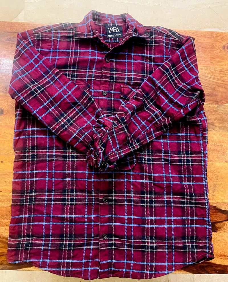 Zara Plaid Flannel Shirt