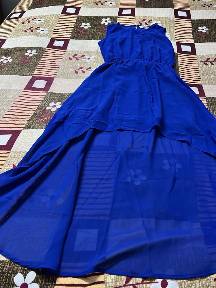 Blue Hi-Lo Dress