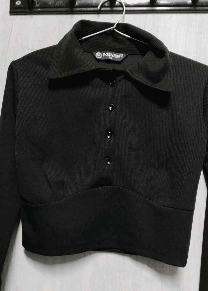 Black Long Sleeve Top