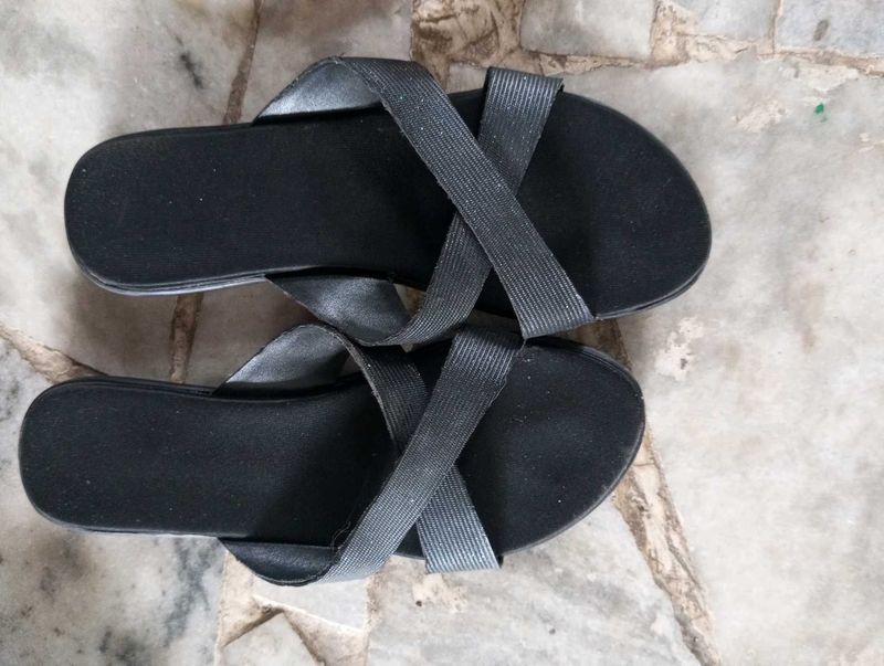 Black Leather Sandal