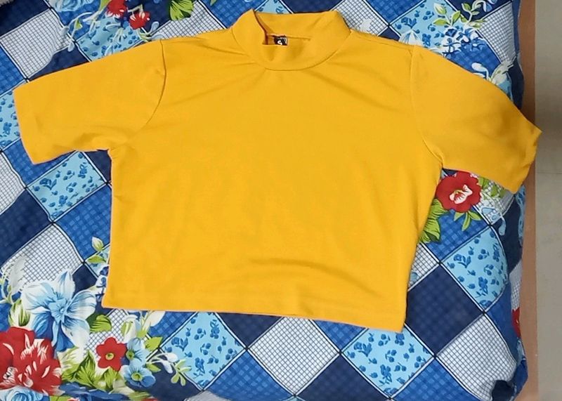 Yellow Crop Top