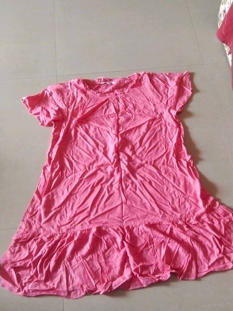 Cute Pink Girls Dress