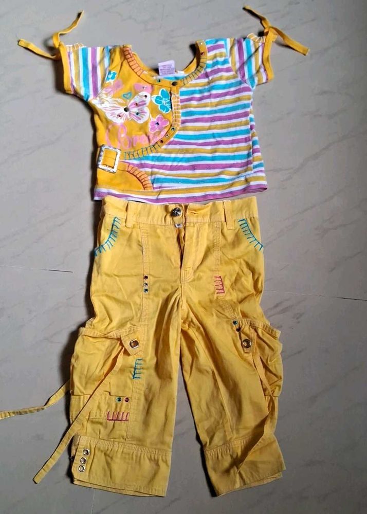 Soft Comfortable Cotton Top And Bottom for 2 to 3