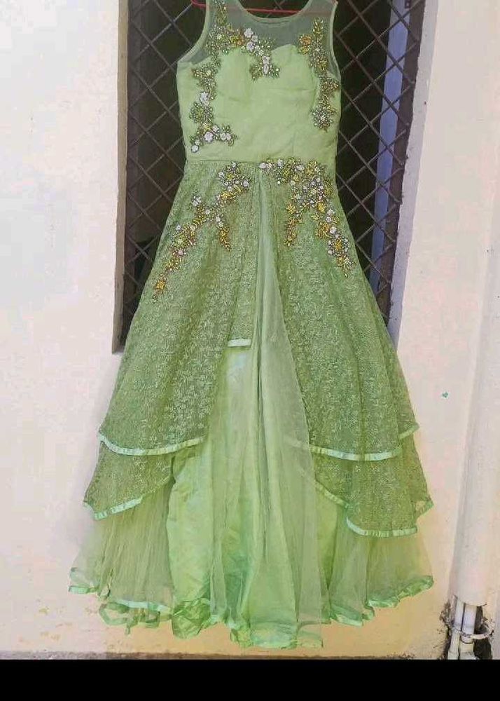 Elegant Green Ethnic Gown