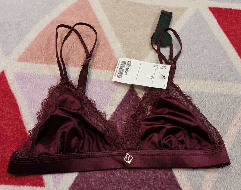 New One Piece Satin Bra...30 32