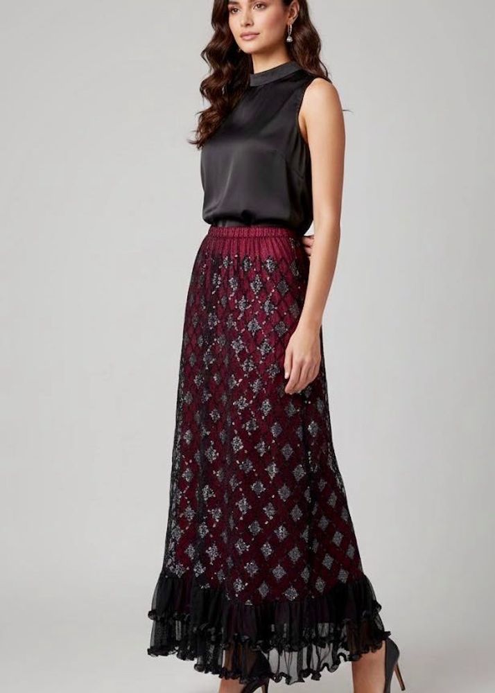 Elegant Embellished Skirt