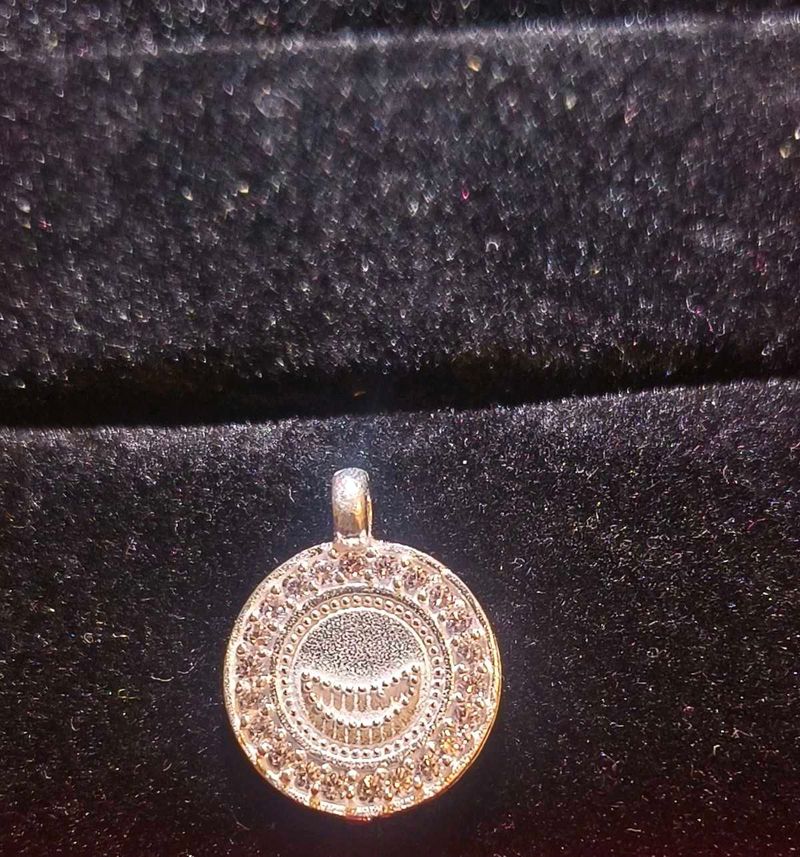 Elegant Pendant moon silver