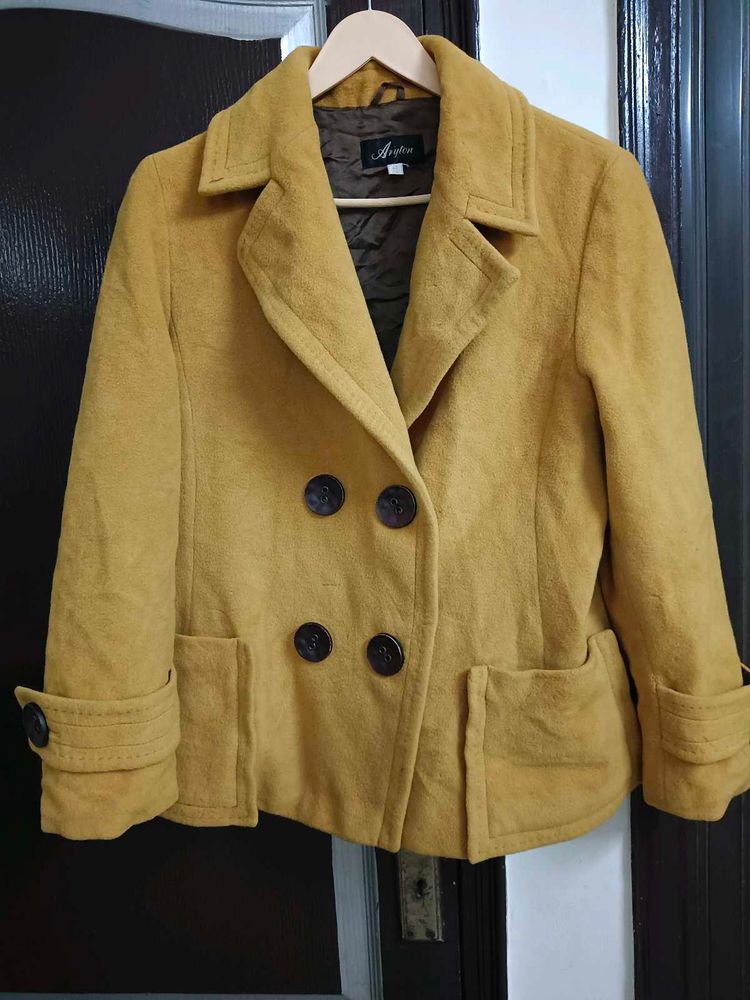 Beautiful Mustard Woolen Blazer