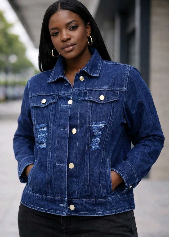 Distressed Denim Jacket