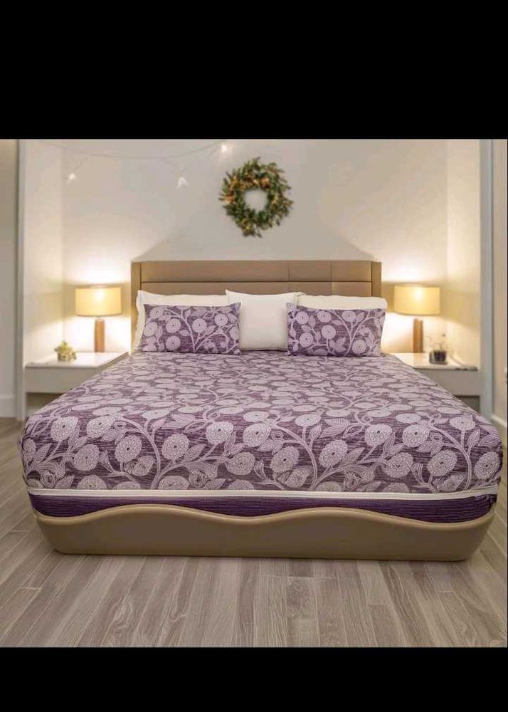 Cotton Rich Double Bedsheet With 2 Pillow Covers