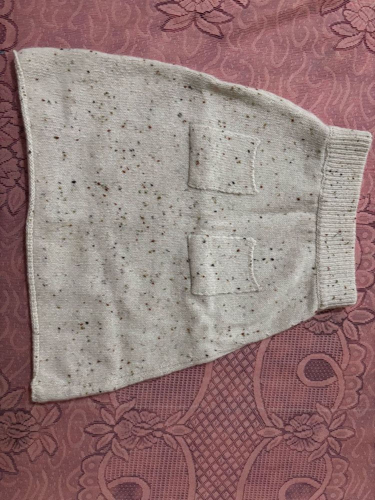 Chic &amp; Cozy Flecked Knit Skirt