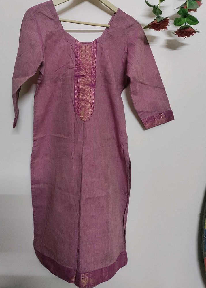 Pink Stitched Kurti