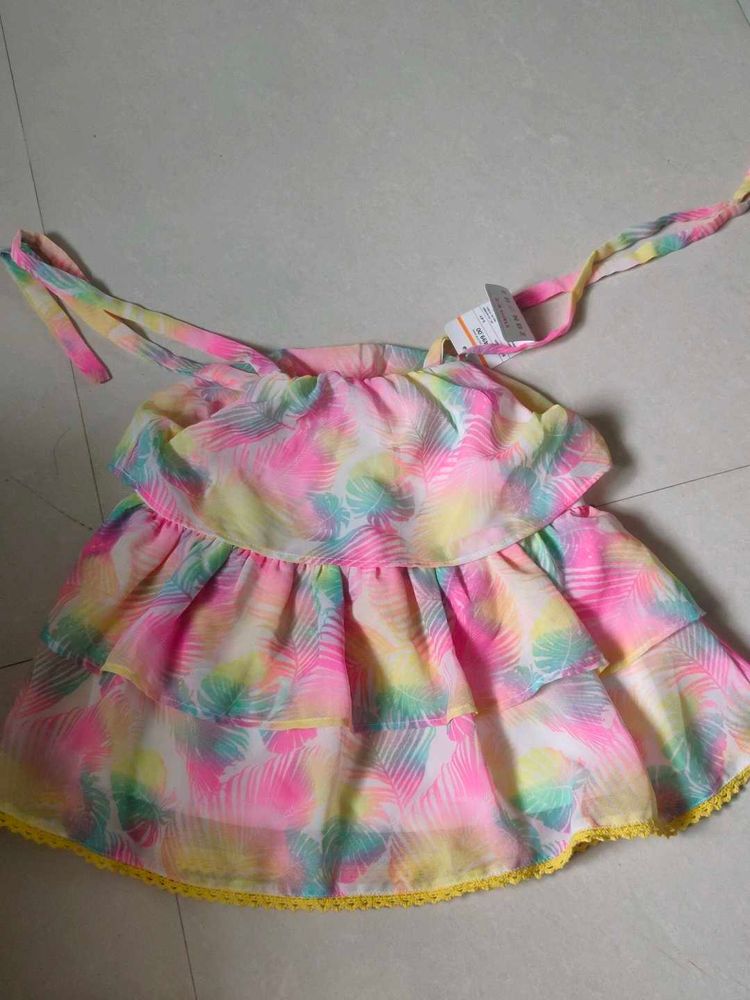 Colorful Tiered Dress