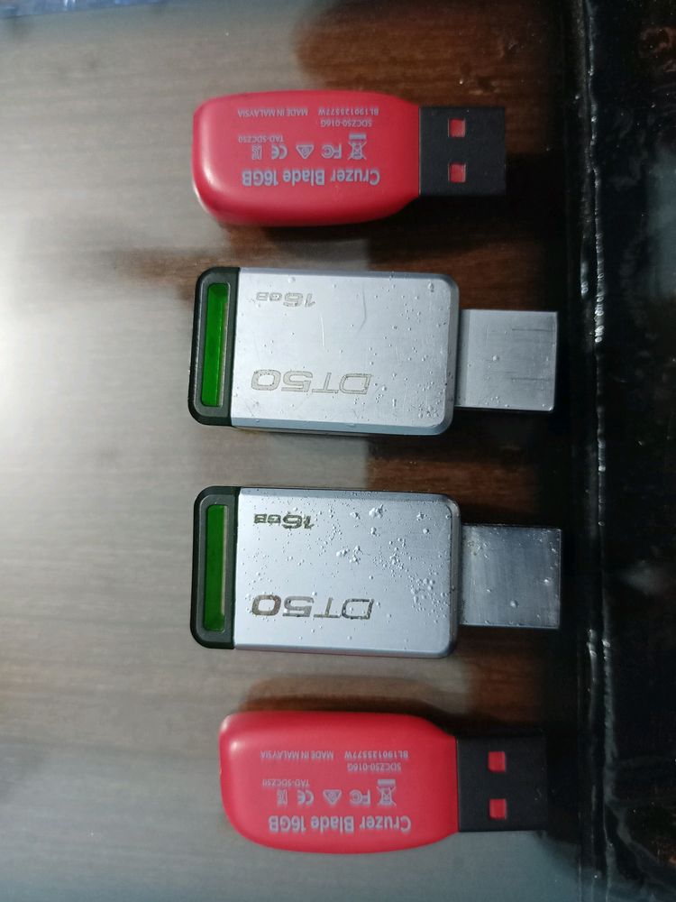 Sandisk And Kingston Pendrives 16 GB