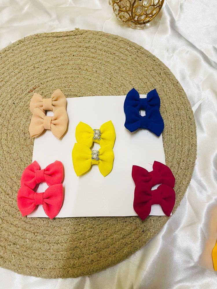 Combo Cute Pair Bow Clips