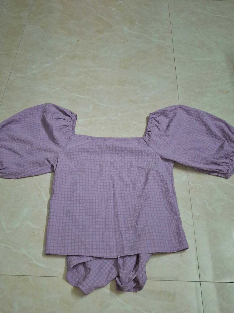 Lilac Checkered Top and Tunic