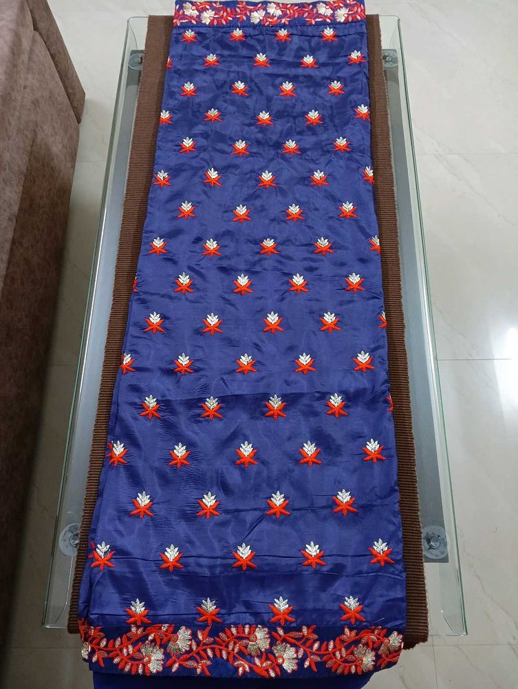 Bangalore Silk With False &amp; Full Body Embroidery