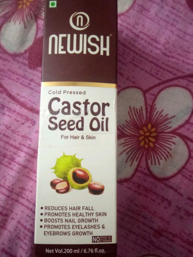 Newish Cold Pressed Castor Seed Oil