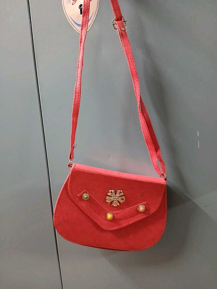 Elegant Red Crossbody Bag